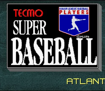 Tecmo Super Baseball (USA) (Beta) screen shot title